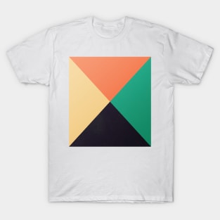Geometric and symmetrical triangles design T-Shirt